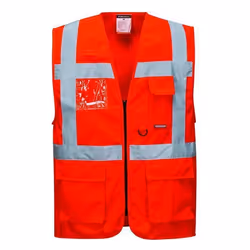 Gilet Haute Visibilité Executive-Berlin Portwest - Rouge