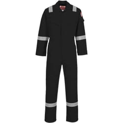 Combinaison Ignifugée super légère Portwest antistatique Noir xxl