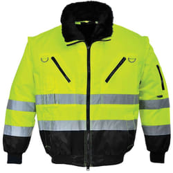 Blouson Pilote 3 En 1 Haute Visibilité Couleur : Jaune/noir Taille S - Portwest