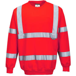 Sweat shirt Haute Visibilité Portwest Rouge s