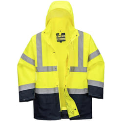 Parka 5 En 1 Essentiel Bicolore Couleur : Jaune/marine Taille s Portwest