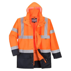 Portwest Parka Essentiel 5 en 1 - Orange/Marine