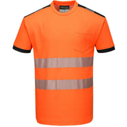 T-Shirt haute visibilité Portwest vision Orange / Noir 3XL
