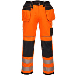 Portwest - Pantalon hv PW3 poches flottantes couleur : Orange/Noir taille 60/62