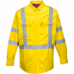 Deux poches poitrine avec bouton et fermeture à rabat. Cette chemise légère offre une résistance aux flammes garantie pendant ...