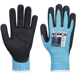 Gants anti-coupure Portwest claymore ahr Noir / Bleu 10