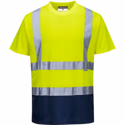 Bande réfléchissante pour une visibilité accrue. Ce nouveau T-shirt bicolore offre un ajustement généreux et permet un très b ...