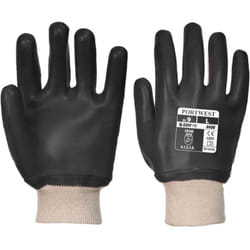 Gants de manutention pvc Portwest poignet tricot Noir 8