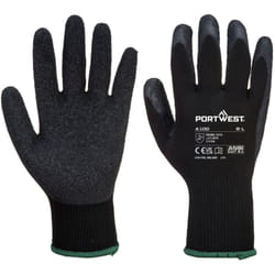 Portwest - Gants Enduit Latex Noir m - Taille 8