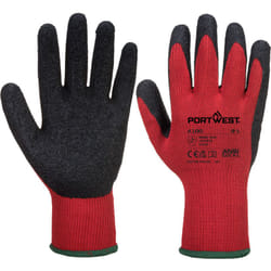 Portwest - Gants Enduit Latex Rouge/noir 2XL - Taille 11