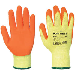 Portwest - Gants tricoté enduit Latex Classique Orange l - Taille 9