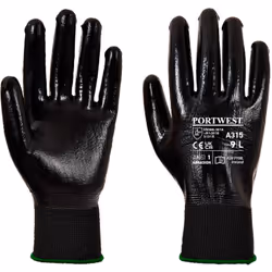 Résistant à l'huile et à l'eau. Le gant All-Flex entièrement enduit nitrile est un gant ergonomique et lèger offrant confort  ...