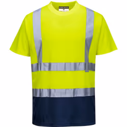 Bande réfléchissante pour une visibilité accrue. Ce nouveau T-shirt bicolore offre un ajustement généreux et permet un très b ...