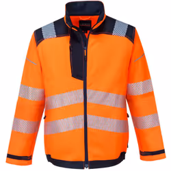 Du dernier cri en matière de design, cette veste contemporaine bicolore est à la fois élégante et pratique. La poche supérieu ...
