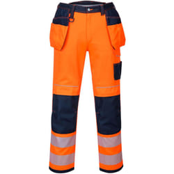Portwest - Pantalon hv PW3 poches flottantes couleur : Orange/Marine taille 60/62