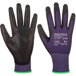 Portwest - Gants pu Tactile Violet/Noir m - Taille 8