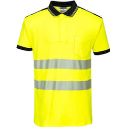 Polo HV PW3 Jaune/Noir 4XL