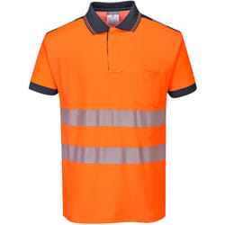 Portwest - Polo hv PW3 Orange/Marine l