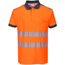 Polo hv PW3 Orange/Marine s