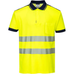 Portwest - Polo hv PW3 Jaune/Marine 2XL