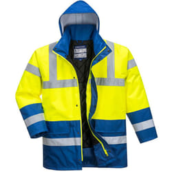 Portwest - Parka Bicolore Traffic couleur : Jaune/Royal taille xs