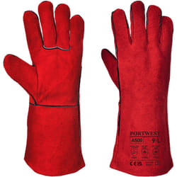 Portwest - Gants Soudeur Rouge 3XL - Taille 12