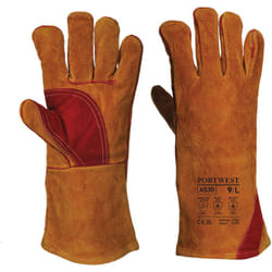 Portwest - Gants soudeur renforcé Brun 3XL - Taille 12