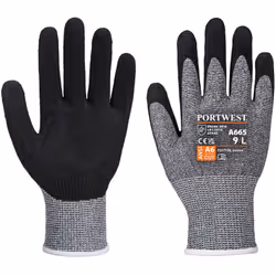 Gant anti-coupure E enduit mousse de nitrile apportant un bon grip dans les milieux humides et secs. L'allègement de la paume ...