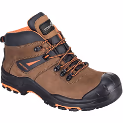 Tige en cuir Premium . À l'avant-garde des bottes de randonnée de sécurité. Légères, cuir pleine fleur nubuck résistant à l'e ...