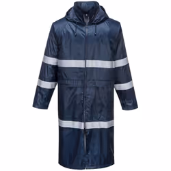 Poignets élastiqués. Le manteau de pluie classique Iona offre une visibilité accrue en raison d’une longueur supérieure. Util ...
