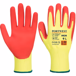 Gants Vis-Tex anticoupure HR Nitrile Jaune/Rouge S - Taille 7