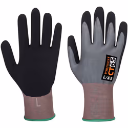 Gant CT anti coupures E Mousse Nitrile E15 Gris/Noir M - Taille 8