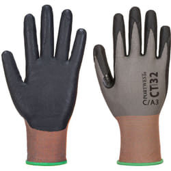Gant Coupure Ct Mr18 Micro Mousse Nitrile Couleur : Gris/noir Taille Xxl Portwest