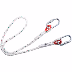 Boucles protégées par des garnitures résistant à l'abrasion. Cette lanière de 150 cm est fabriquée en corde de polyester avec ...