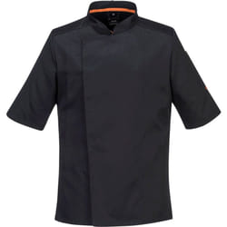 Portwest - Veste de cuisinier maille Pro s/s couleur : Noir taille s