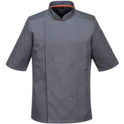 Portwest - Veste de cuisinier Maille Pro s/s couleur : Gris Ardoise taille s