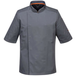 Veste cuisine manches courtes maille respirable Portwest Gris xxl