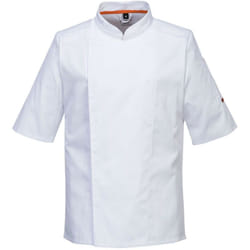 Veste De Cuisinier Maille Pro S/s Couleur : Blanc Taille l Portwest