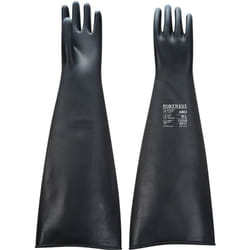 Portwest - Gants Caooutchouc Latex Lourd 60 cm Noir 2XL - Taille 11
