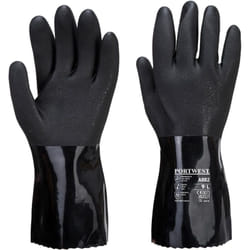 Portwest - Gants Chimie pvc esd Noir m - Taille 8