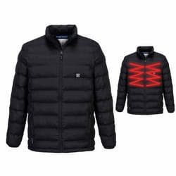 Veste chauffante PORTWEST Tunnel - Taille M - Chauffée par ultrasons - S547BKRM