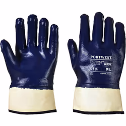 En nitrile est entièrement enduit, offrant encore plus de protection contre les coupures, éraflures, perforations et déchirur ...