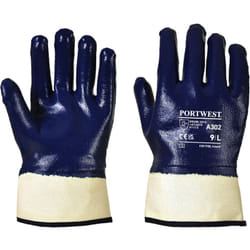 Portwest - Gants Nitrile tout enduit manchette Marine 2XL - Taille 11