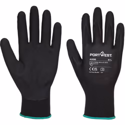 Gants Dermi-Grip NPR15 Nitrile Sablé Noir M - Taille 8