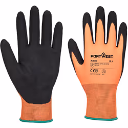 Doublure durable en polyester, jauge 15, combinée à un revêtement en nitrile sablé pour une adhérence et une dextérité except ...