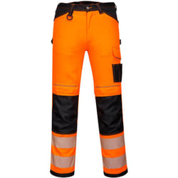 Portwest - Pantalon extensible léger haute-visibilité PW3 Orange/Noir m - FR(44) - UK(34)
