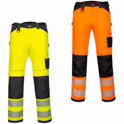 Les pantalons de travail haute visibilité Portwest PW303 Stretch sont des vêtements indispensables pour ceux qui travaillent  ...