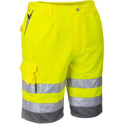 Bermuda HiVis Poly-coton Jaune/Gris xs - FR(34-36) - UK(26-28)