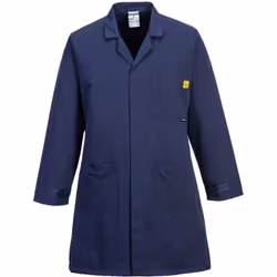 Cette blouse intrinsèquement antistatique est idéale pour les environnements dans lesquels une résistance électrostatique est ...