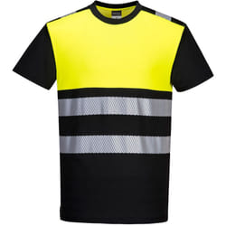 Portwest - T-shirt PW3 haute visibilité classe 1 couleur : Noir/jaune taille xl